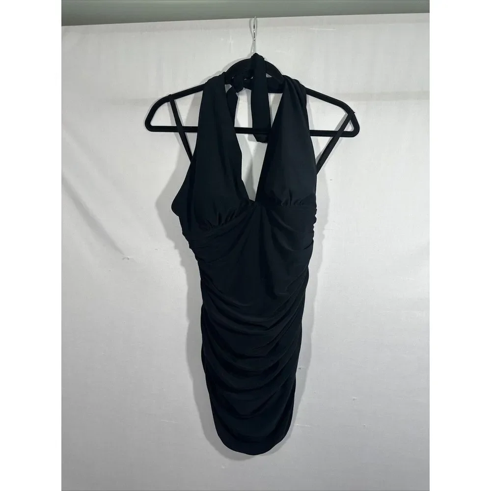 NEW $184 Magicsuit [ 10‎ US ] Yvonne Halter One-Piece Swimsuit Black #6343
